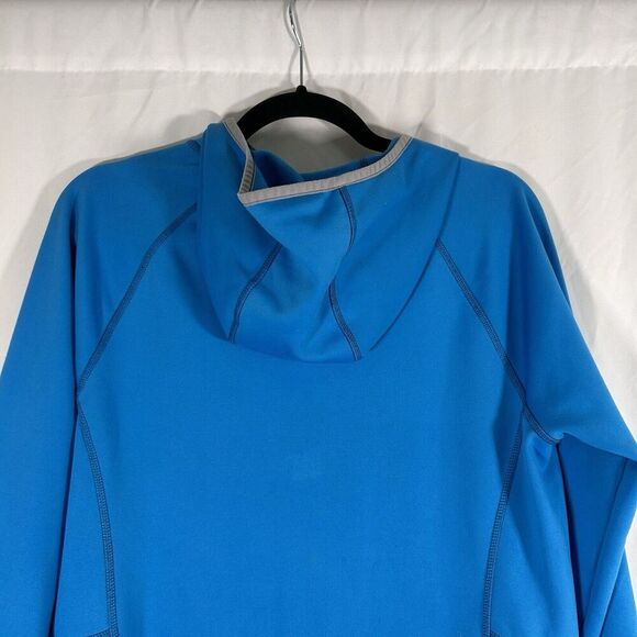 LL Bean Hoodie Women's Medium Blue 1/4 Zip Athletic Zip Pocket Athletic - Picture 9 of 11